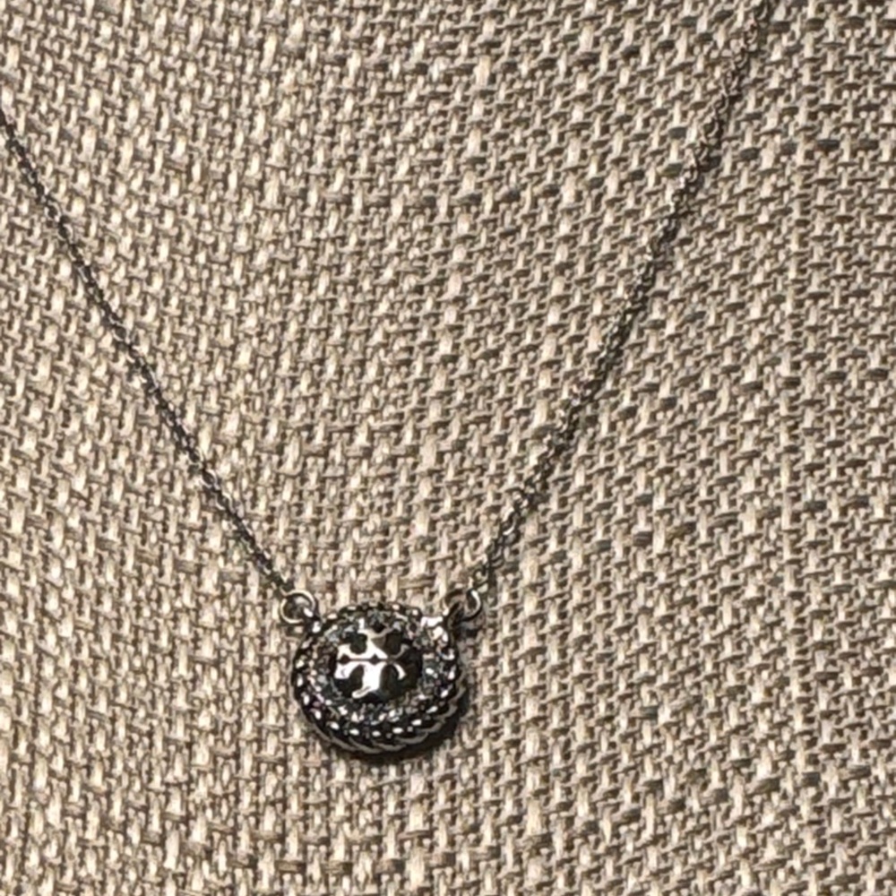 NWOT Tory Burch Icon Pavé
Pendant Necklace